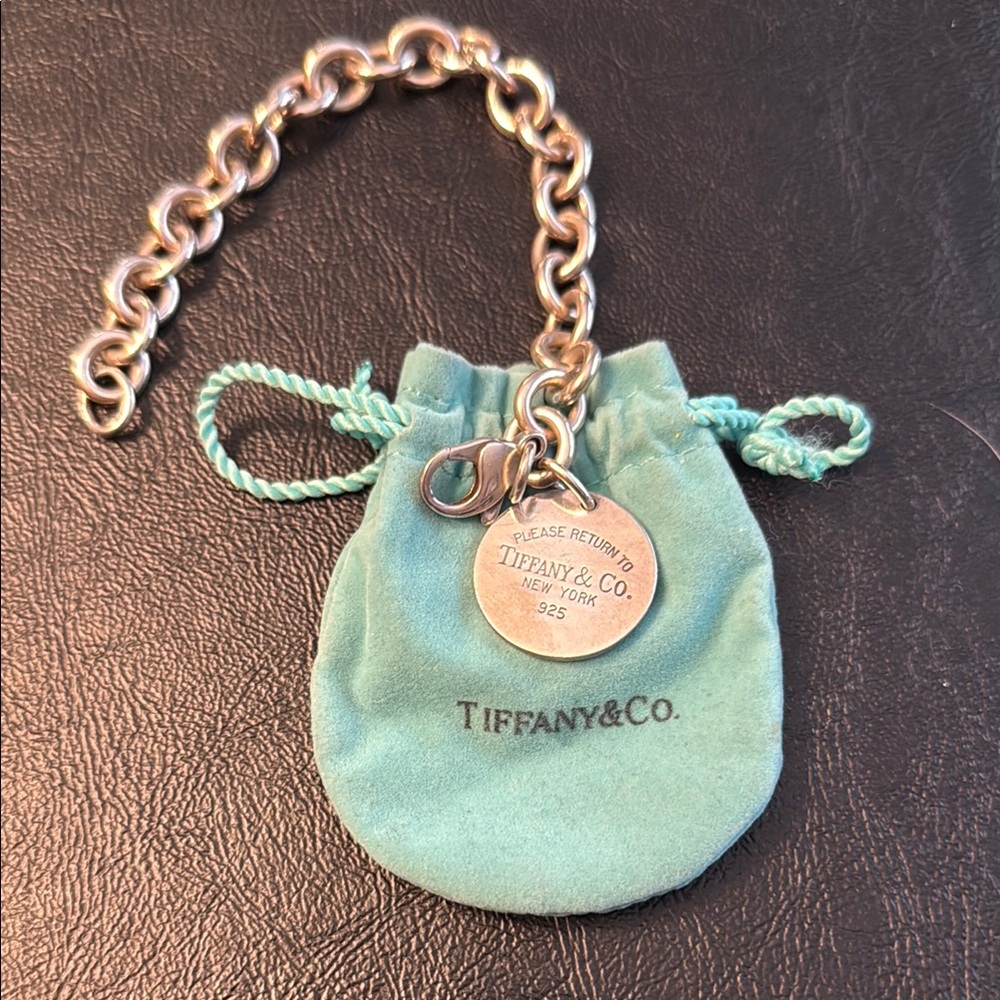 Tiffany & Co. Turquoise Tag Charm Bracelet